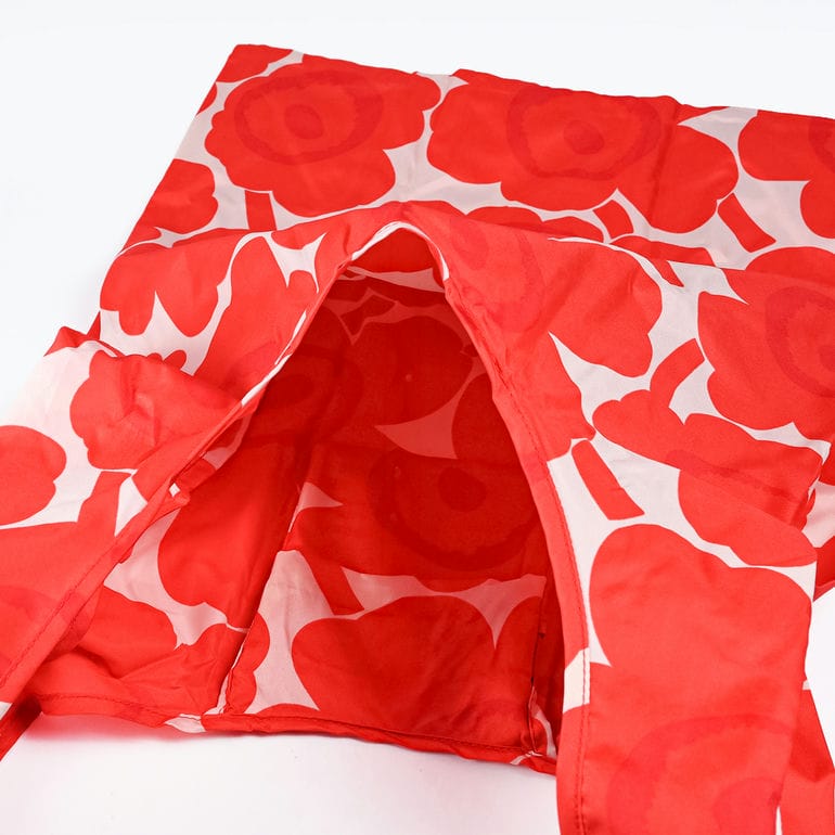 マリメッコ marimekko エコバッグ 買い物袋 スマートバッグ ウニッコ レッド ライトピンク 95267 095267 333 北欧雑貨 北欧デザイン ネコポス限定 送料無料<br>【スペシャルラッピング660円(別売り)】