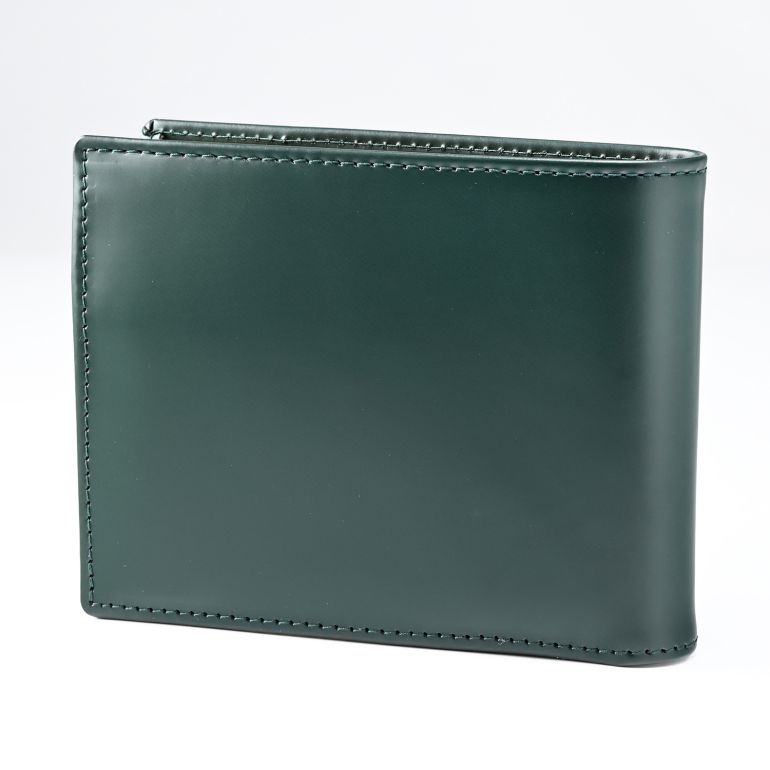 エッティンガー ETTINGER 二つ折り財布 メンズ ブライドルレザー バイカラー BH141JR グリーン  箔押し名入れ可有料 【スペシャルラッピング660円(別売り)】