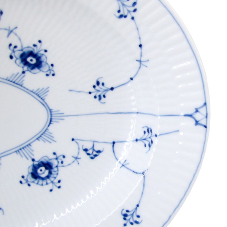 2個セット ロイヤルコペンハーゲン ブルーフルーテッド プレイン プレート オーバルディッシュ 30.5cm 1101373 北欧食器 洋食器 ROYAL COPENHAGEN【スペシャルラッピング660円(別売り)】