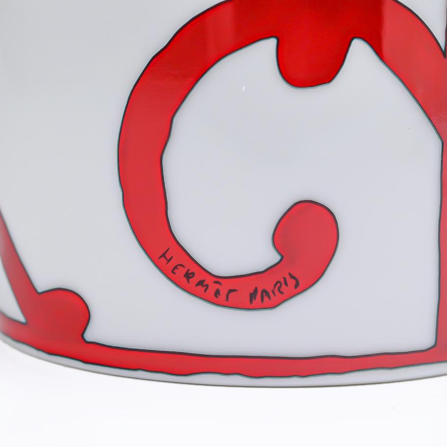 エルメス HERMES ガダルキヴィール レッド 11032P1 マグカップ シングル 300ml 名入れ可有料 洋食器  【スペシャルラッピング660円(別売り)】