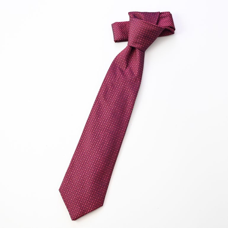 ダンヒル dunhill ネクタイ メンズ レッド 大剣幅8cm シルク100