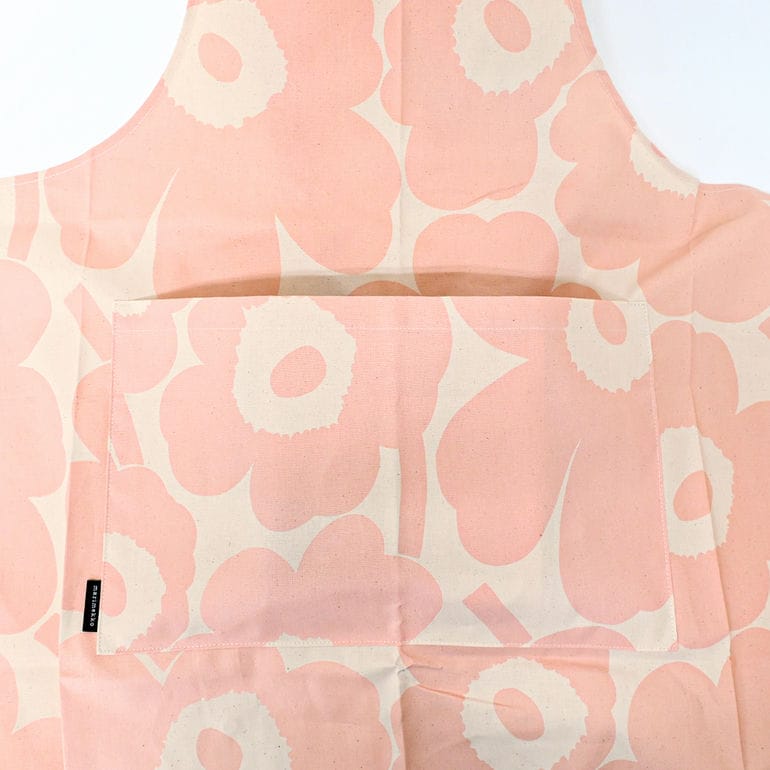マリメッコ marimekko エプロン Pieni Unikko ピエニ ウニッコ コットン×ピーチ 072563 122 北欧雑貨 北欧デザイン 【スペシャルラッピング660円(別売り)】