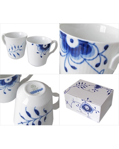 ロイヤルコペンハーゲン ブルーフルーテッド メガ マグカップ 370ml