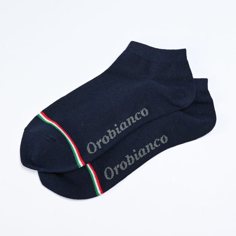 オロビアンコ Orobianco 靴下 くつした アンクルソックス 3足セット メンズ ブラック×ホワイト×ネイビー 6810508【スペシャルラッピング660円(別売り)】