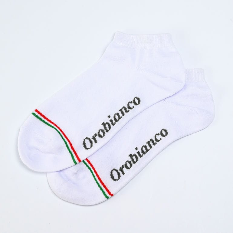 オロビアンコ Orobianco 靴下 くつした アンクルソックス 3足セット メンズ ブラック×ホワイト×ネイビー 6810508【スペシャルラッピング660円(別売り)】