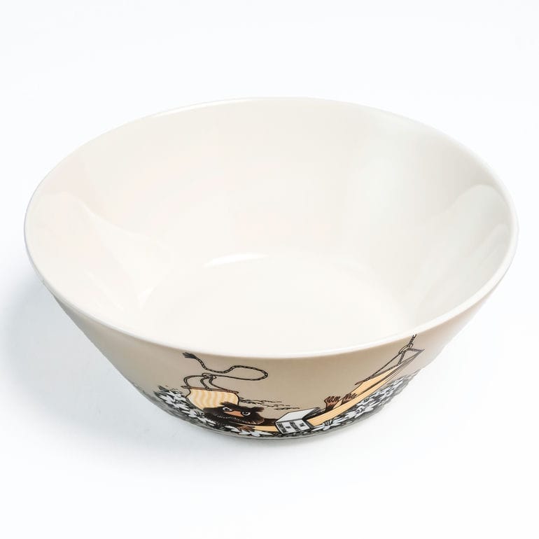 【名入れ可有料】アラビア ARABIA ボウル 15cm ムーミンコレクション じゃこうねずみ＆スニフ ベージュ 1069394 洋食器 北欧 雑貨 キッチン フィンランド 陶器【スペシャルラッピング660円(別売り)】