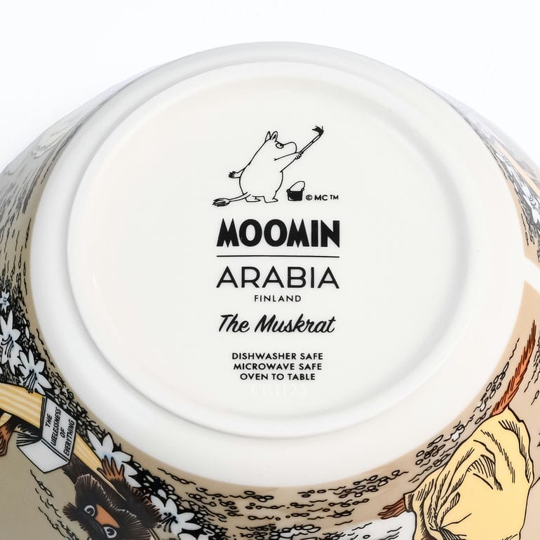 【名入れ可有料】アラビア ARABIA ボウル 15cm ムーミンコレクション じゃこうねずみ＆スニフ ベージュ 1069394 洋食器 北欧 雑貨 キッチン フィンランド 陶器【スペシャルラッピング660円(別売り)】