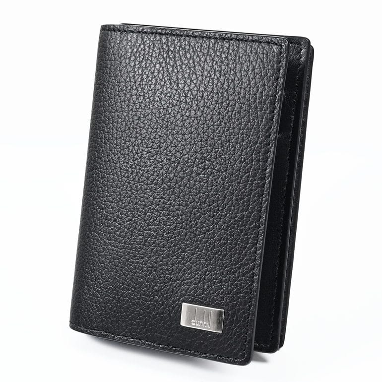 【名入れ可有料】ダンヒル dunhill カードケース 名刺入れ カード入れ パスケース アボリティーズ メタルプレート メンズ ブラック DU19F2947AV001 英国<br>【スペシャルラッピング660円(別売り)】