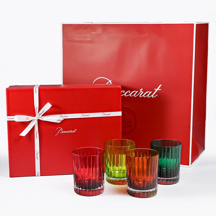 【名入れ可有料】バカラ Baccarat ギフトセット グラス 4色 ハーモニー タンブラー ロックグラス ハイボールグラス 300ml カラー オブ ジョイ グリーン オレンジ レッド モス 2816196 洋食器 高級 【熨斗対応】 <br>【スペシャルラッピング1100円(別売り)】