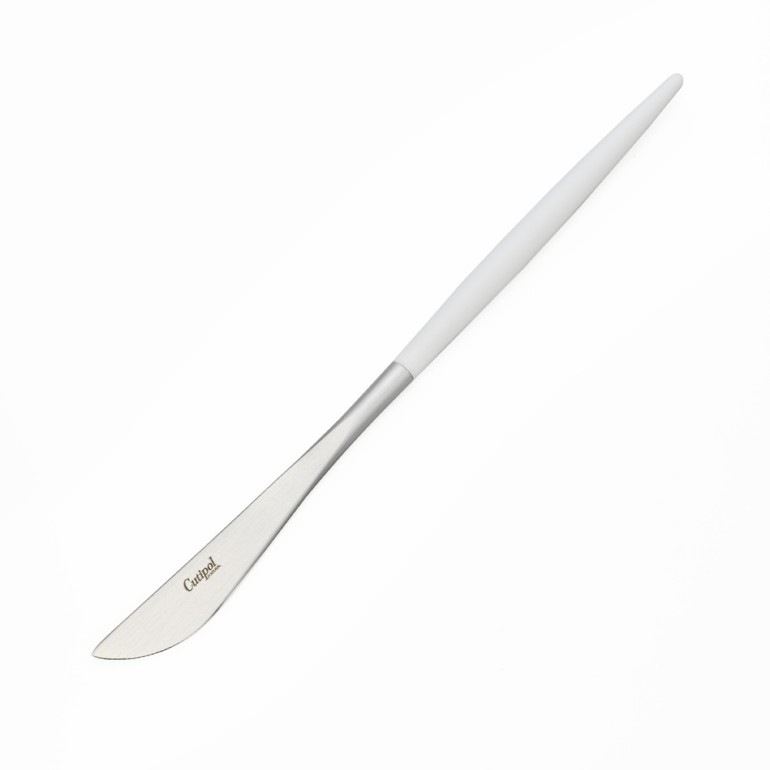 クチポール Cutipol GOA ゴア ホワイト デザートナイフ 20cm GO06 W ハンドメイド カトラリー 名入れ可有料 洋食器