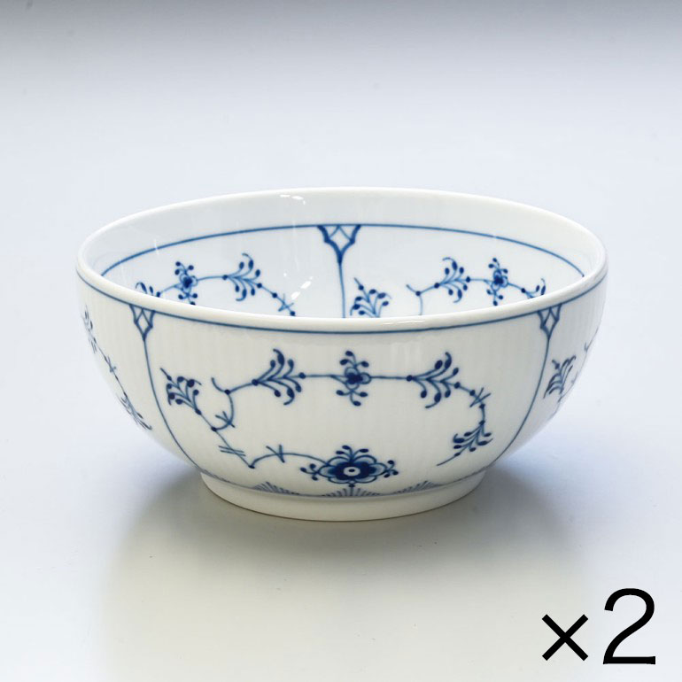 2個セット ロイヤルコペンハーゲン ボウル ブルーフルーテッド プレイン 15cm 1101455 1017189 北欧食器 洋食器 ROYAL COPENHAGEN【スペシャルラッピング660円(別売り)】