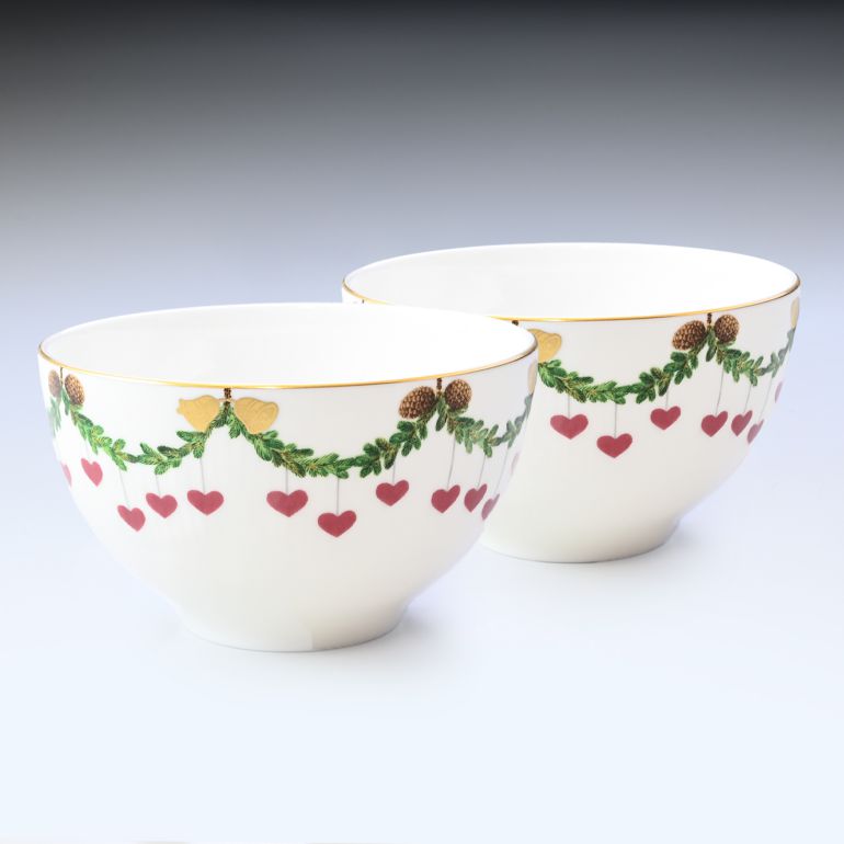 2個セット ロイヤルコペンハーゲン スターフルーテッド クリスマス ボウル 容量300ml 2503572 日本未発売 1017451 北欧食器 洋食器 ROYAL COPENHAGEN【スペシャルラッピング660円(別売り)】