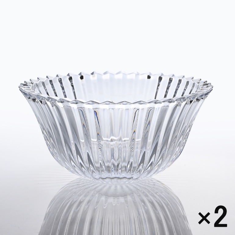バカラ Baccarat ミルニュイ MILLE NUITS スモール ボウル 2個セット