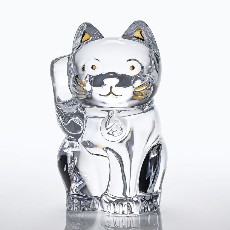 バカラ 名入れ対応 Baccarat フィギュア オーナメント 招き猫