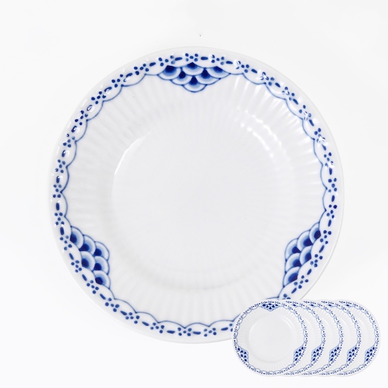 ロイヤルコペンハーゲン プリンセス プレート 11cm 5枚セット 1104045(1017245) 北欧食器 洋食器 【スペシャルラッピング660円(別売り)】