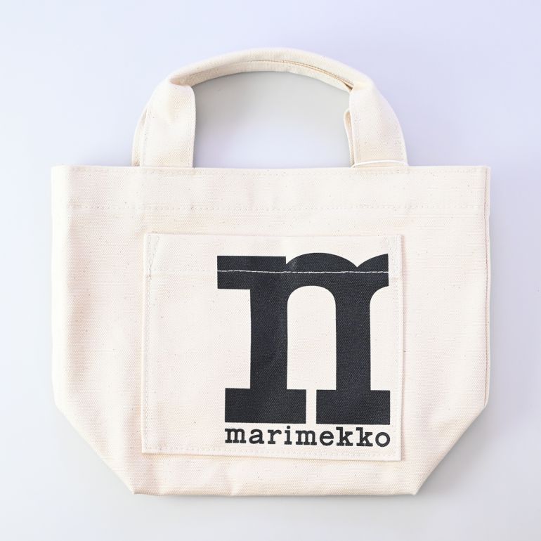 マリメッコ marimekko ミニトートバッグ 舟形 Solid ソリッド オフホワイト 091979 100 北欧雑貨 北欧デザイン