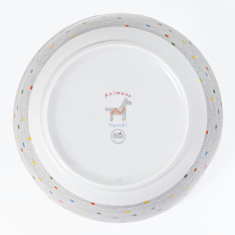 【名入れ可有料】エルメス HERMES シリアルプレート 16.5cm アニモー ナッテ Animaux nattes 58013P 058013P 洋食器 中皿 高級<br>【スペシャルラッピング660円(別売り)】