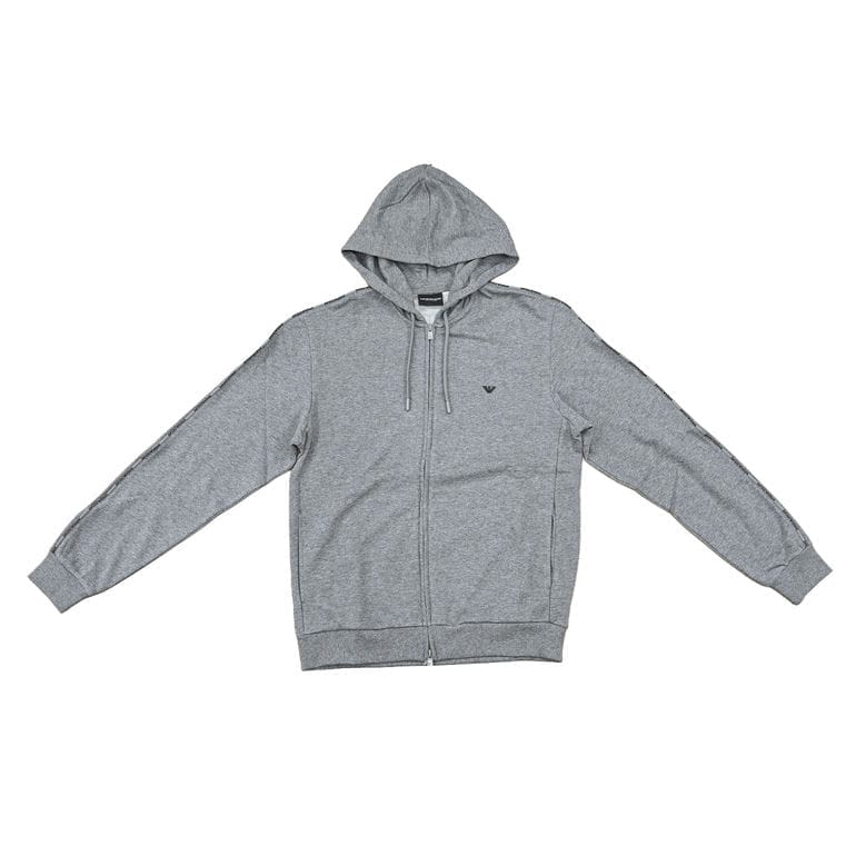 EMPORIO ARMANI グレー フルジップパーカー エンポリオ アルマーニ EMPORIO ARMANI ジップパーカー フーディー