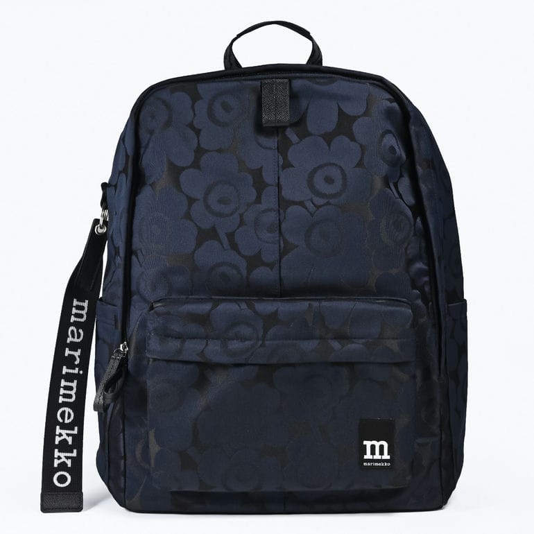 マリメッコ marimekko リュック バッグ バックパック ジップトップ Unikko ウニッコ レディース ダークネイビー 95299 095299 550 北欧雑貨 北欧デザイン