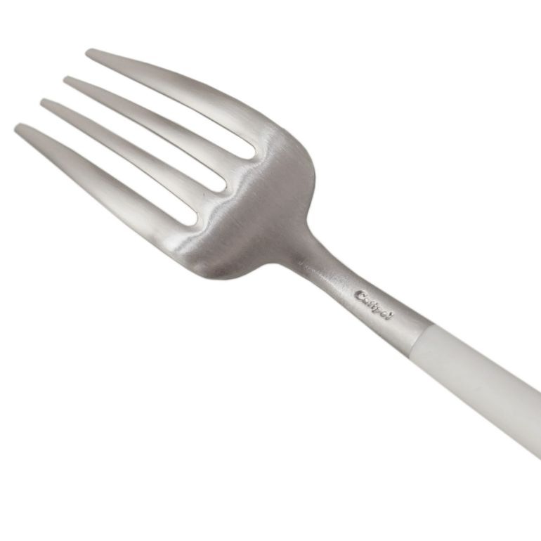 クチポール Cutipol GOA ゴア ホワイト デザートフォーク 18.5cm GO07 W ハンドメイド カトラリー 名入れ可有料 洋食器