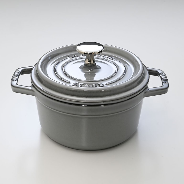 新品】staub 16cm ピコ・ココット ラウンド グレー ストウブ staub