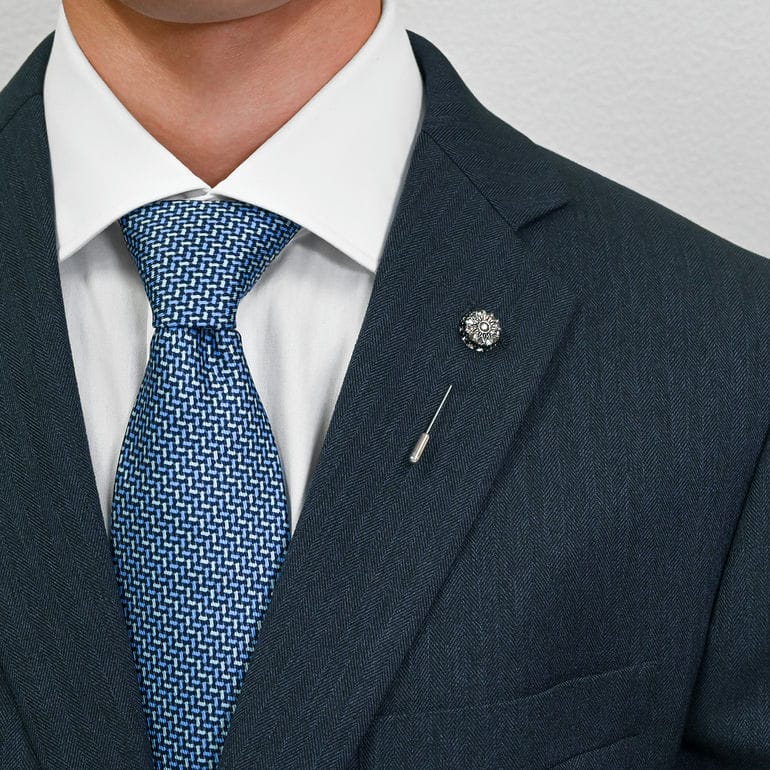 モンアート MONART ラペルピン メンズ スティック型 シルバー SL/K105 Made in Italy 名入れ可有料 正規代理店