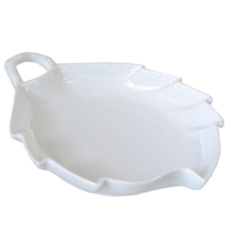 ロイヤルコペンハーゲン ホワイトフルーテッド ハーフレース プレート リーフ ディッシュ 1128357 日本未発売 1017284 北欧食器 洋食器 【スペシャルラッピング660円(別売り)】