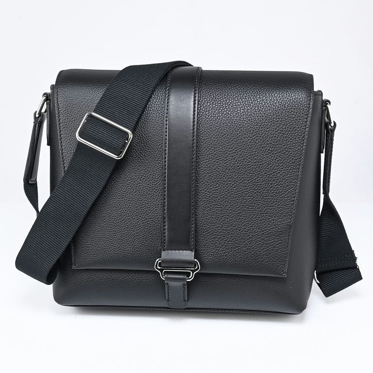 ダンヒル dunhill ショルダーバッグ 1893 ハーネス スモール フラップ メッセンジャー クロスボディ メンズ ブラック 24F3133GN001 英国