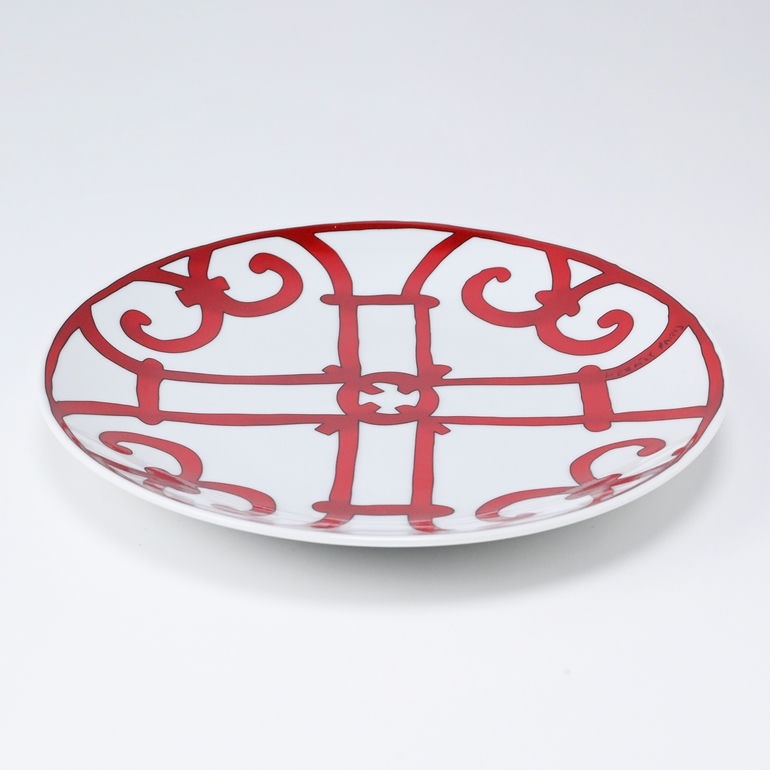 エルメス HERMES ブレッド＆バタープレート 17cm ペア ガダルキヴィール レッド No5 011412P2 小皿 洋食器 名入れ可有料  【スペシャルラッピング660円(別売り)】