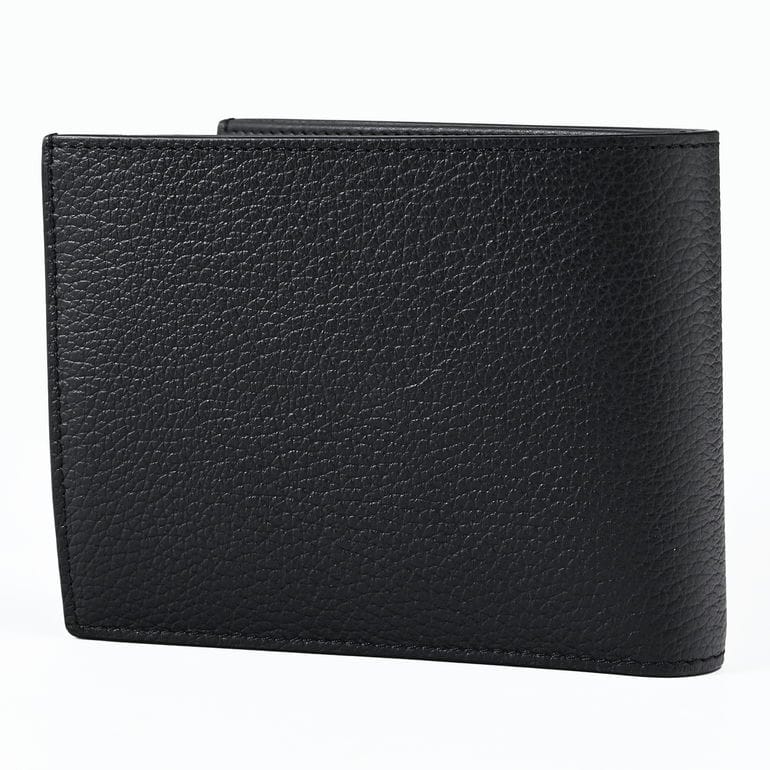 【名入れ可有料】ダンヒル dunhill 二つ折り財布 小銭入れ付 アボリティーズ メタルプレート メンズ ブラック DU19F2932AV001 ウォレット 折財布 英国<br>【スペシャルラッピング660円(別売り)】