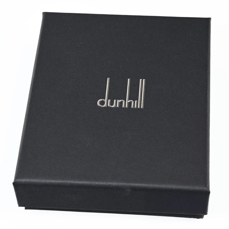【名入れ可有料】ダンヒル dunhill 二つ折り財布 小銭入れ付 アボリティーズ メタルプレート メンズ ブラック DU19F2932AV001 ウォレット 折財布 英国<br>【スペシャルラッピング660円(別売り)】