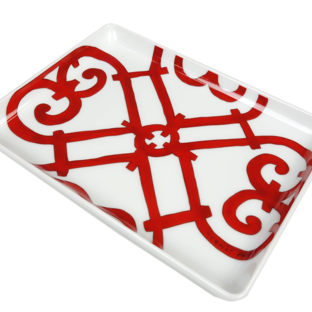 特別価格 新品 HERMES エルメス プレート皿 スクエア ガダルキヴィール