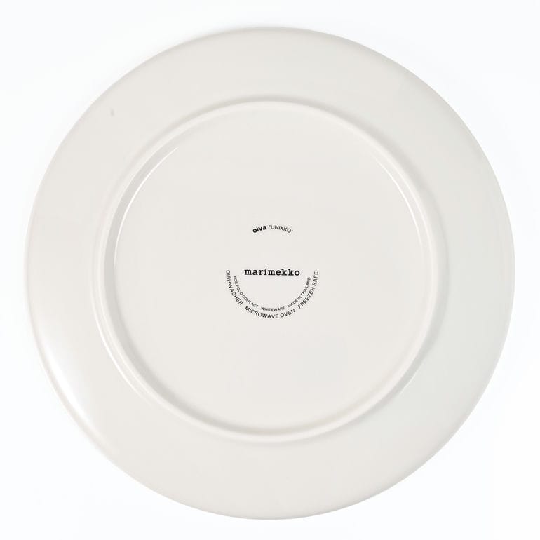 【名入れ可有料】マリメッコ marimekko プレート 20cm Unikko ウニッコ ブラウン 74564 074564 182 大皿 洋食器 テーブルウェア 北欧食器 北欧デザイン<br>【スペシャルラッピング660円(別売り)】
