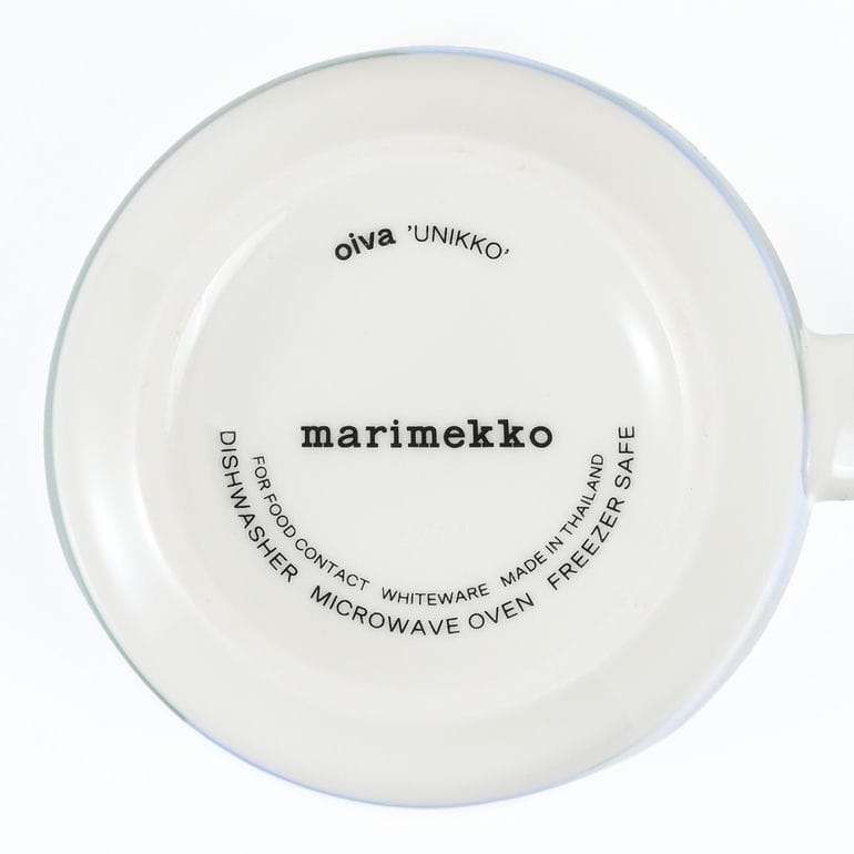マリメッコ marimekko マグカップ コップ 250ml ウニッコ グリーン ライトブルー 75854 075854 165 洋食器 北欧食器 北欧デザイン<br>【スペシャルラッピング660円(別売り)】