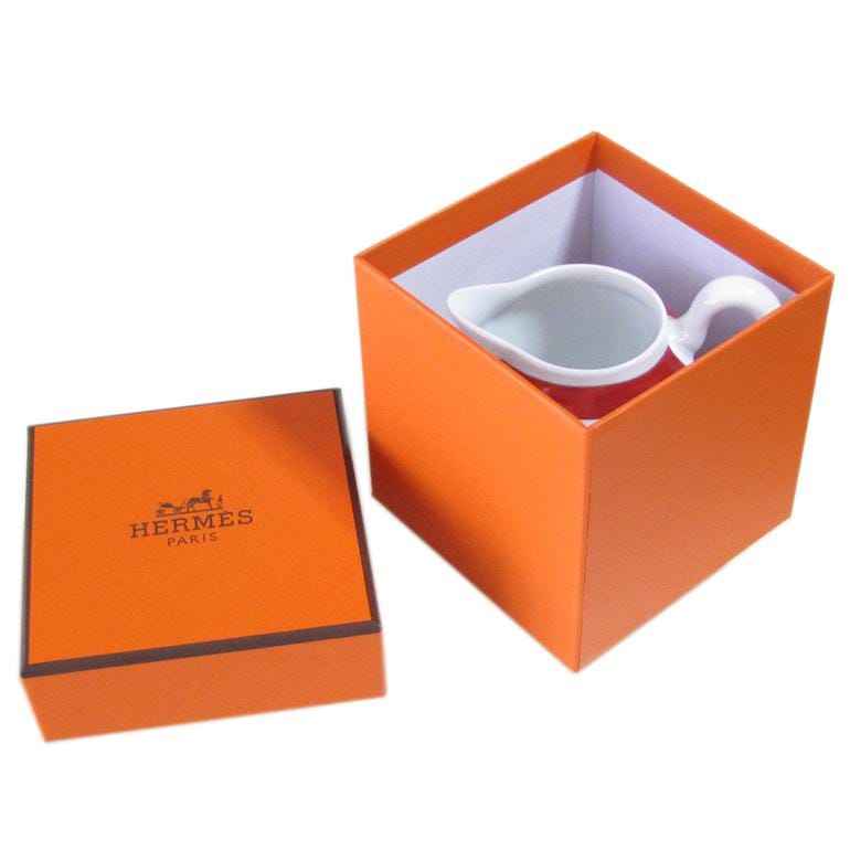 エルメス HERMES ガダルキヴィール レッド 11021p クリーマー ミルク