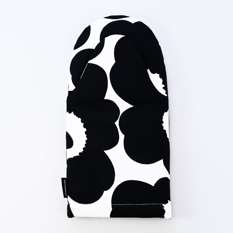 マリメッコ marimekko ミトン 鍋つかみ Pieni Unikko ピエニ ウニッコ ブラック×ホワイト 069807 190 刺しゅう可有料 北欧雑貨 北欧デザイン ネコポス限定 送料無料