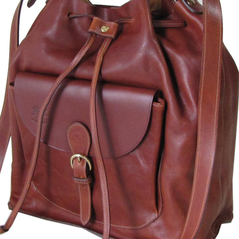 イルビゾンテ IL BISONTE バッグ 2WAY ショルダーバッグ ハンドバッグ セピア ダークブラウン A2577 IL 788 ヴィンテージカウハイドレザー