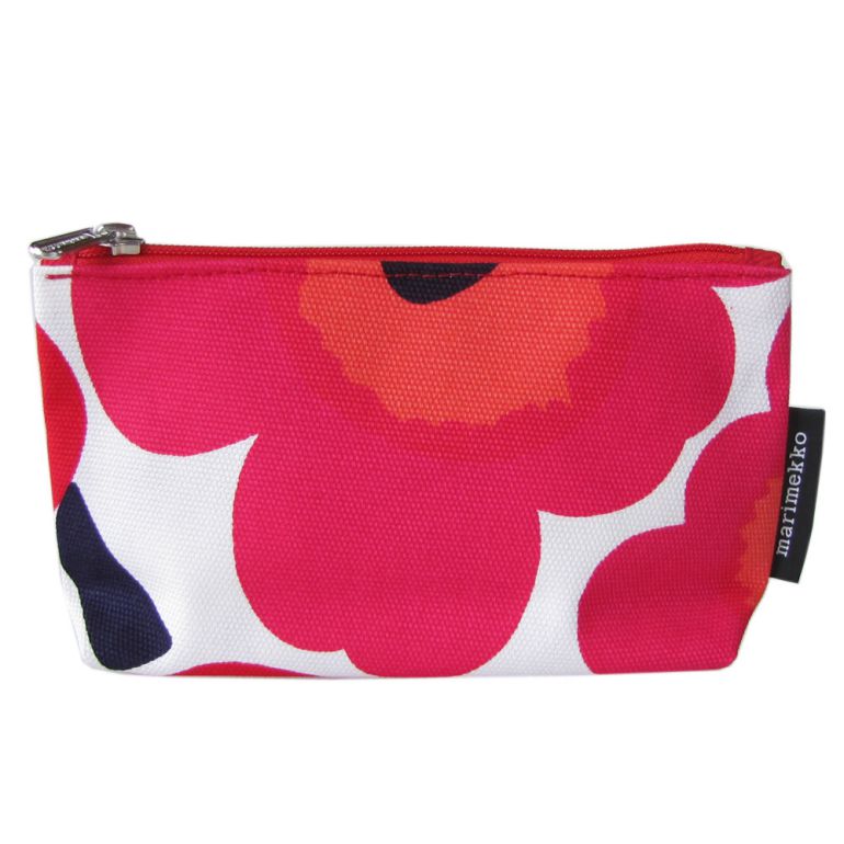 マリメッコ marimekko ポーチ コスメティックポーチ 旅行ポーチ ウニッコ レッド 043445 001 (47200-001) 刺しゅう可有料 北欧雑貨 北欧デザイン