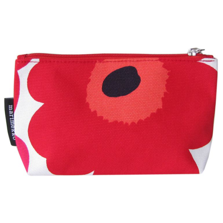 マリメッコ marimekko ポーチ コスメティックポーチ 旅行ポーチ ウニッコ レッド 043445 001 (47200-001) 刺しゅう可有料 北欧雑貨 北欧デザイン