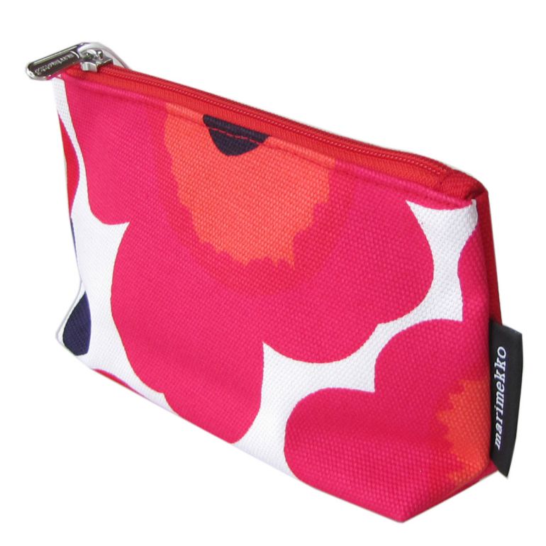 マリメッコ marimekko ポーチ コスメティックポーチ 旅行ポーチ ウニッコ レッド 043445 001 (47200-001) 刺しゅう可有料 北欧雑貨 北欧デザイン