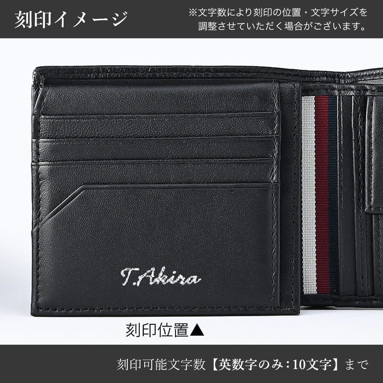 高品質ヨーロッパ輸入モデル トミーヒルフィガー 二つ折り財布 PREMIUM FLAP CC AND COIN 小銭入れ付 プレミアム メンズ ブラック AM12771 BDS BLACK