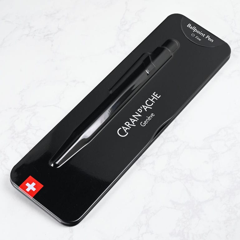 【名入れ無料】カランダッシュ CARAN DACHE ボールペン ブラックエディション 849 プレミアム 油性 ブラックコード NF0849 496 高級 筆記具<br>【スペシャルラッピング660円(別売り)】