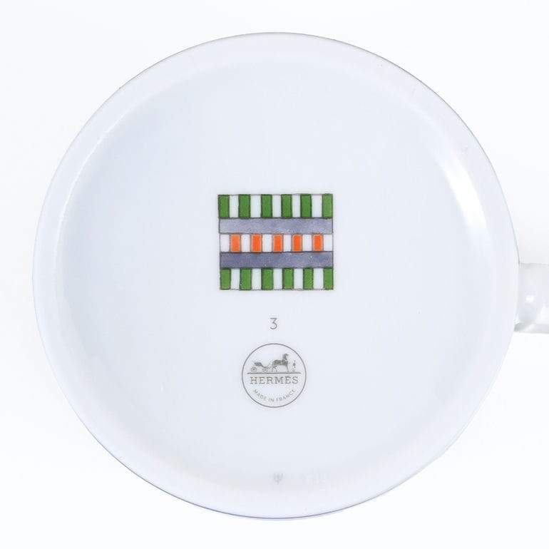 エルメス HERMES マグカップ 300ml HIDDEN ヒドゥン H NO3 グリーン