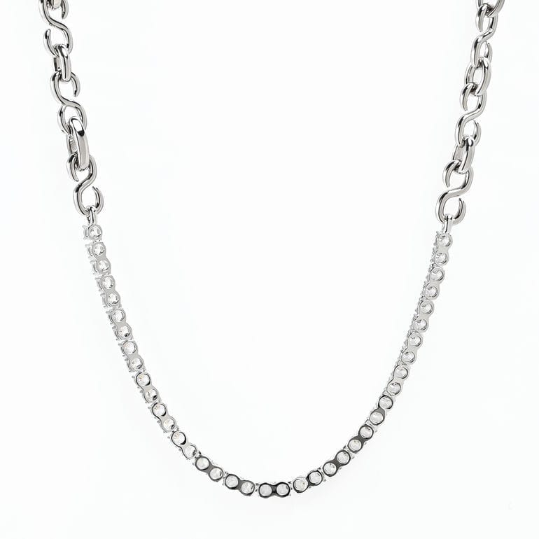 スワロフスキー SWAROVSKI ネックレス Matrix マトリックス S字型
