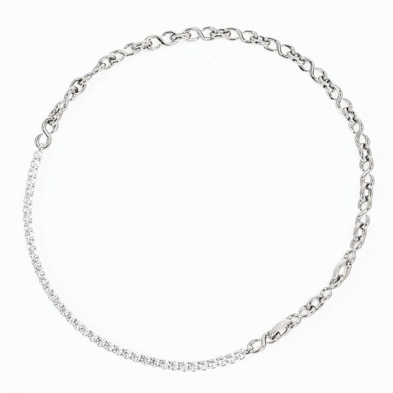 スワロフスキー　SWAROVSKI ネックレス スワロフスキー SWAROVSKI ネックレス Matrix マトリックス S字型
