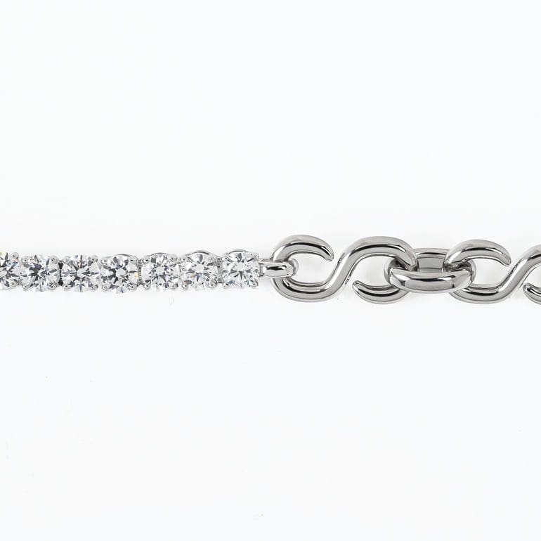 スワロフスキー SWAROVSKI ネックレス Matrix マトリックス S字型