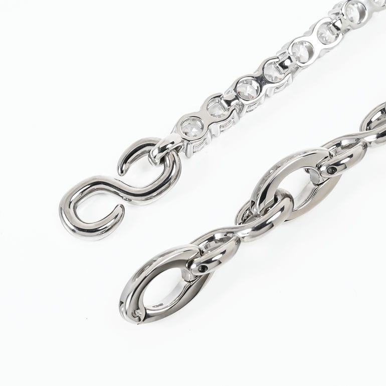 スワロフスキー SWAROVSKI ネックレス Matrix マトリックス S字型