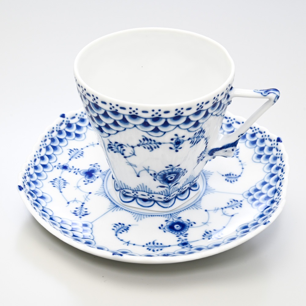 ロイヤルコペンハーゲンカップ&ソーサー3セット1035フルレース食器 ロイヤルコペンハーゲンカップ&ソーサー3セット1035フルレース食器