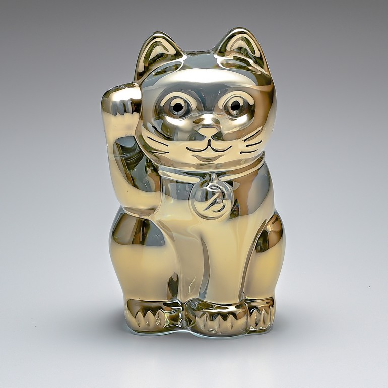 バカラ 名入れ対応 Baccarat フィギュア オーナメント 招き猫