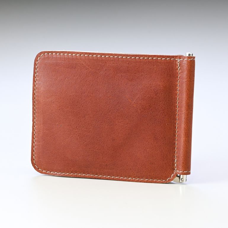 イルビゾンテ IL BISONTE 財布 マネークリップ 札ばさみ メンズ レディース ヴィンテージ カウハイド レザー コニャック SMW076PO0001BW221N(C0963PO 566N) 箔押し名入れ可有料 【スペシャルラッピング660円(別売り)】